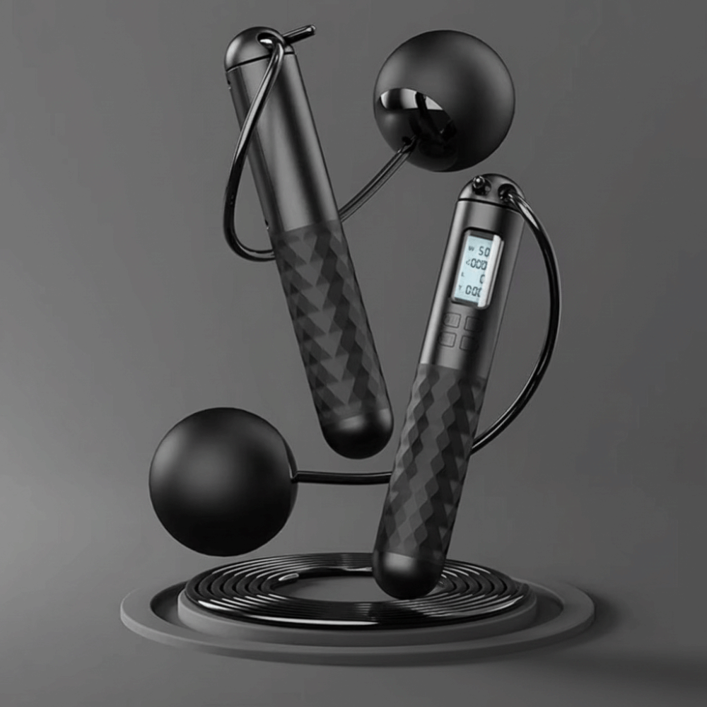 Smart Jump Rope Digital Counter - Tali Lompat Tanpa Kabel Portabel Anti-Selip