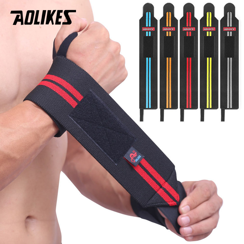 Wrist Wraps Weightlifting Support - AOLIKES tali pengikat pergelangan tangan, 1
