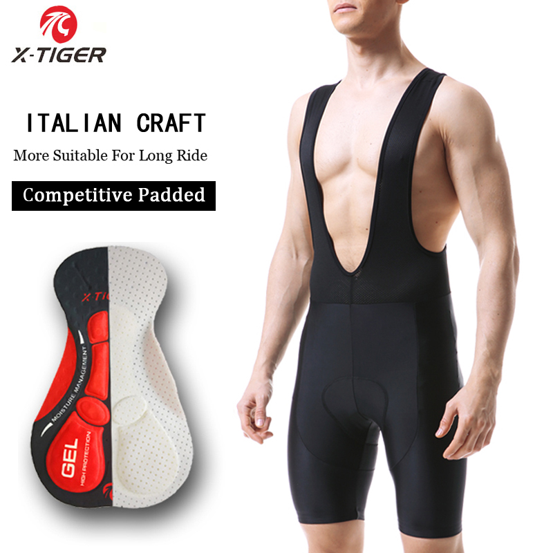 Padded Cycling Shorts 5D Gel - X-TIGER bersepeda, celana pendek bersepeda pria