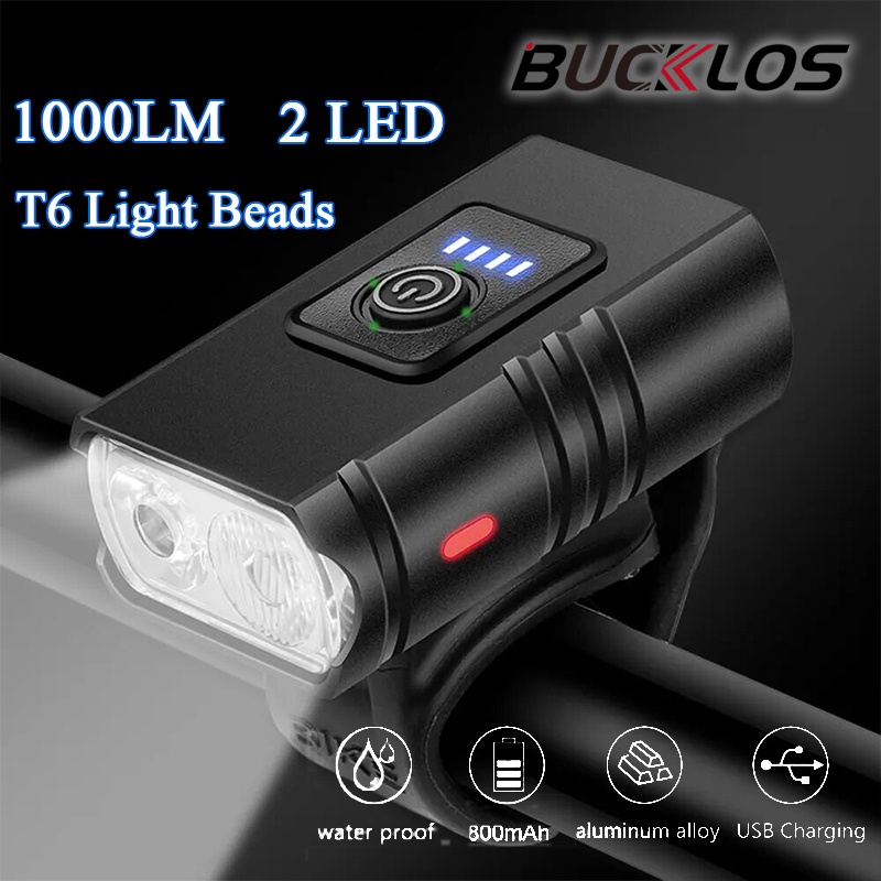 Rechargeable Bicycle Headlight 1000 Lumen - Lampu sepeda 1000 Lumen 2500mAh, lampu