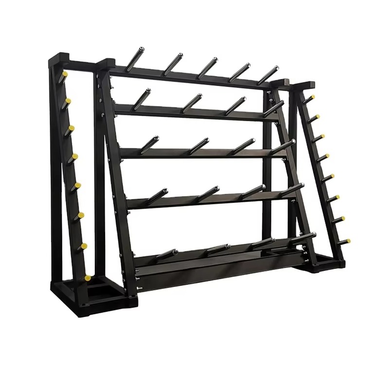 Fitness Equipment - Rak Penyimpanan Pelat Barbel Baja Multifungsi
