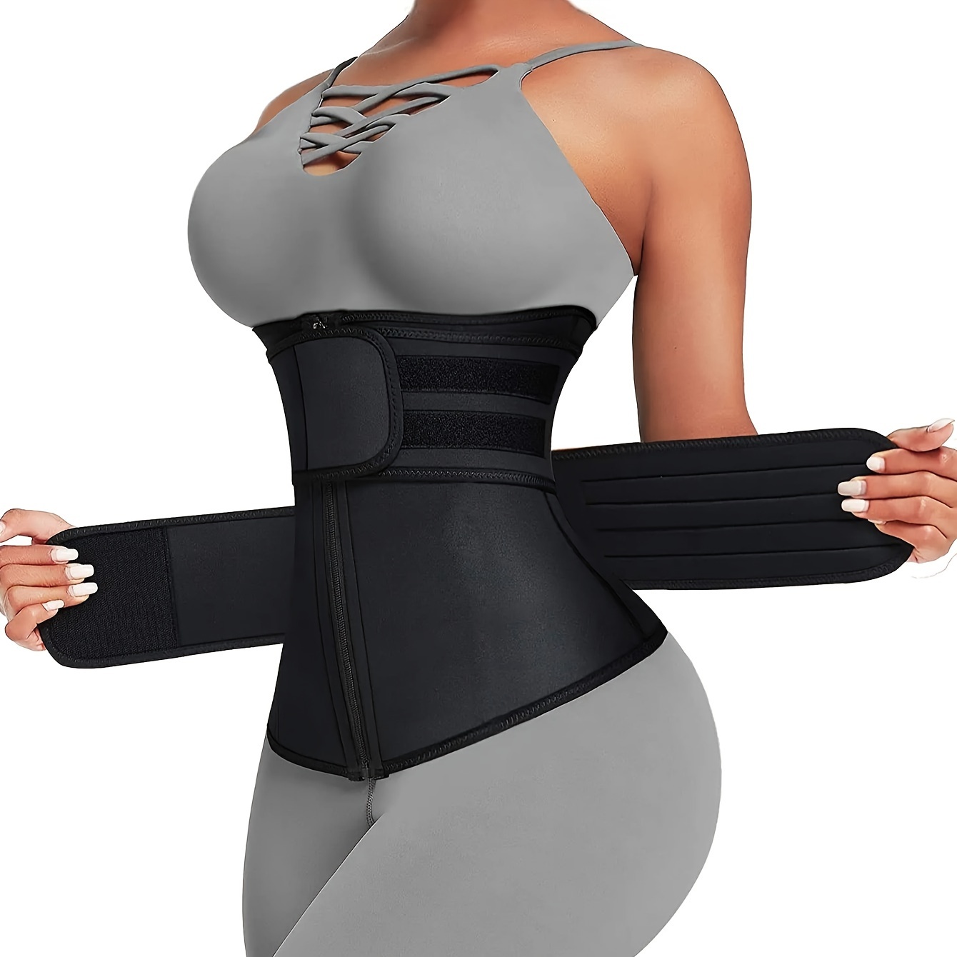 Sweat Waist Trainer Belt Neoprene - Sabuk Pelatih Pinggang Wanita dengan Tali