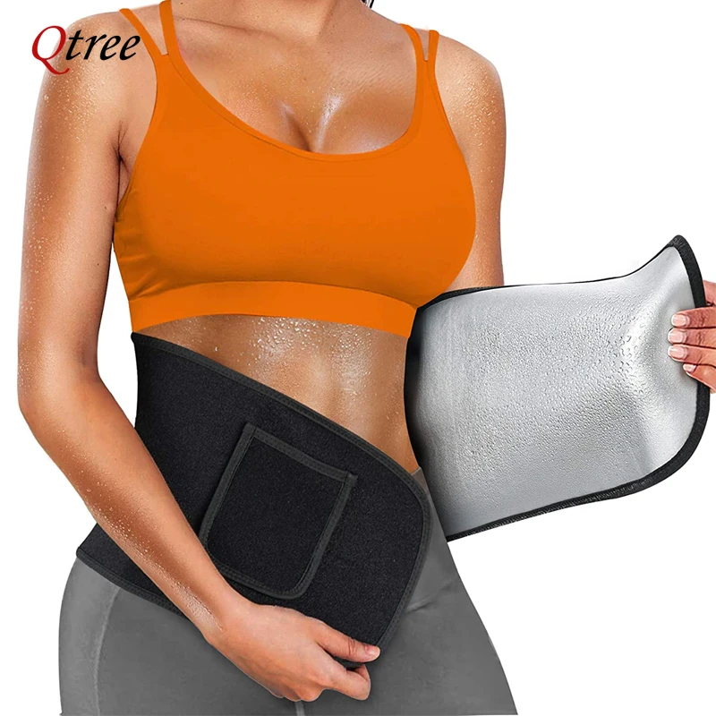 Sweat Waist Trainer Belt Neoprene - Qtree korset pembentuk tubuh Cincher pinggang