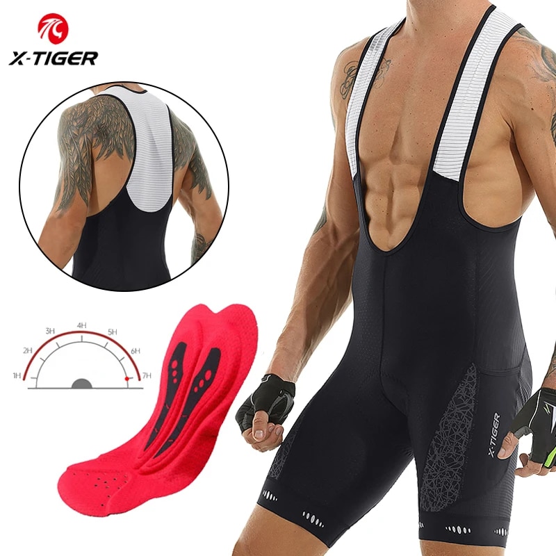 Padded Cycling Shorts 5D Gel - Celana pendek Bib bersepeda, celana pendek