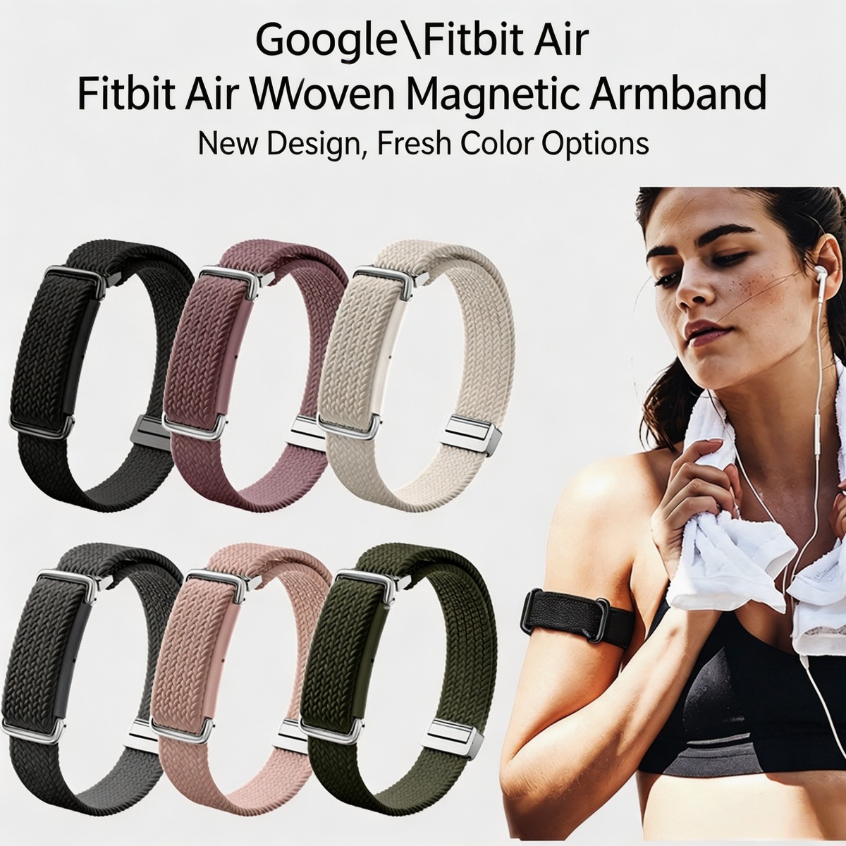 Resistance Bands Set With Handles - Gelang & Tali Lengan Nylon untuk