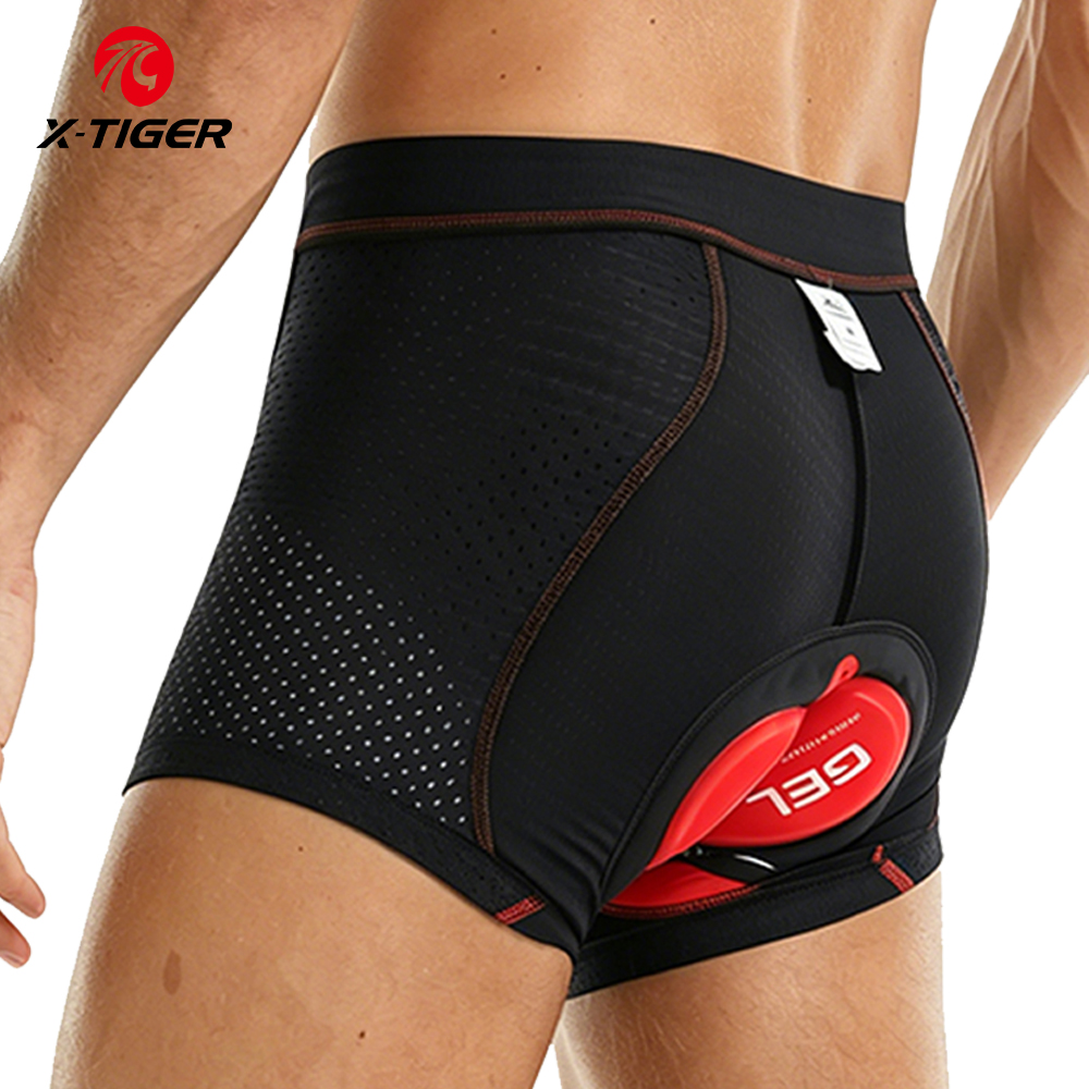 Padded Cycling Shorts 5D Gel - X-Tiger Pakaian Dalam Bersepeda Pro 5D