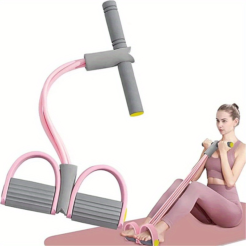 Resistance Bands Set With Handles - Set Resistance Band Multi-Fungsi, 4 Tabung
