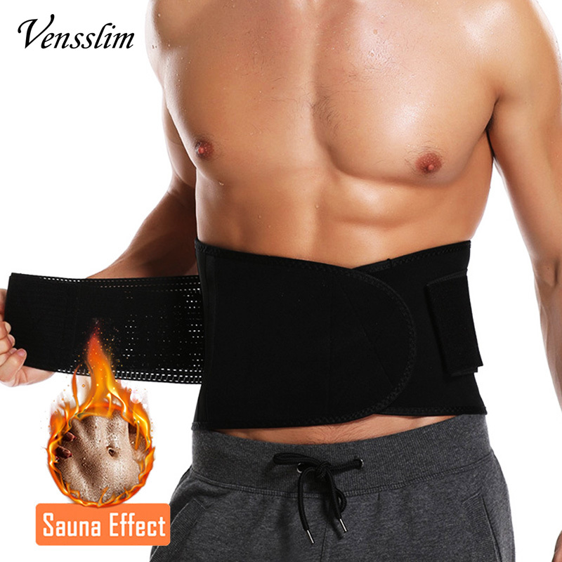 Sweat Waist Trainer Belt Neoprene - Vensslim korset pelangsing pria, sabuk penghias