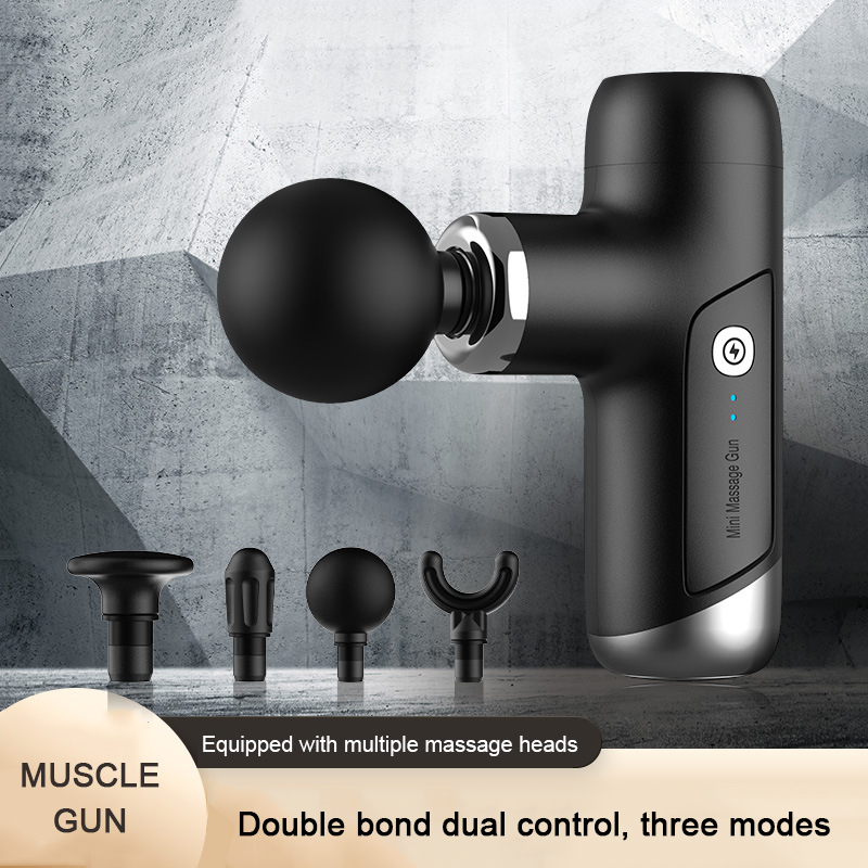 Electric Massage Gun Deep Tissue - Pistol Pijat Mini Tanpa Kabel Profesional
