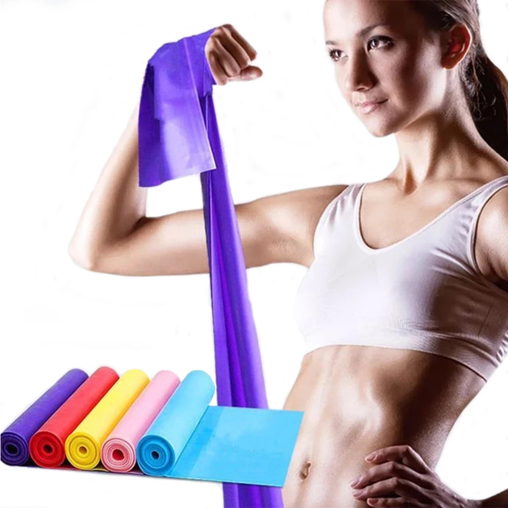 Pilates Bar Kit With Resistance Bands - Pita Elastis Yoga Portabel Pilates Lingkaran