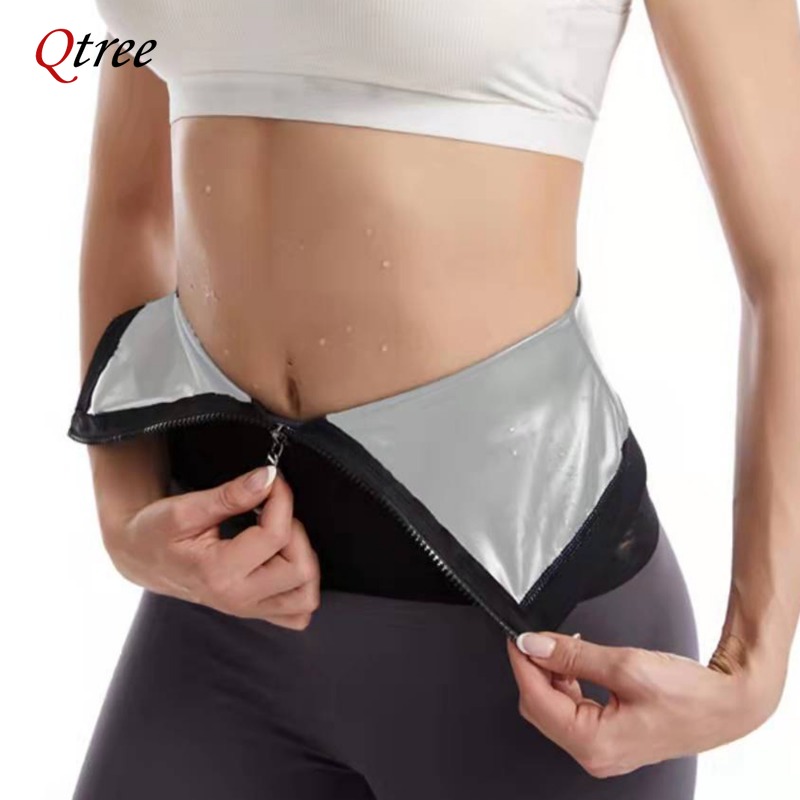 Sweat Waist Trainer Belt Neoprene - Qtree sabuk pelangsing pembentuk tubuh wanita,
