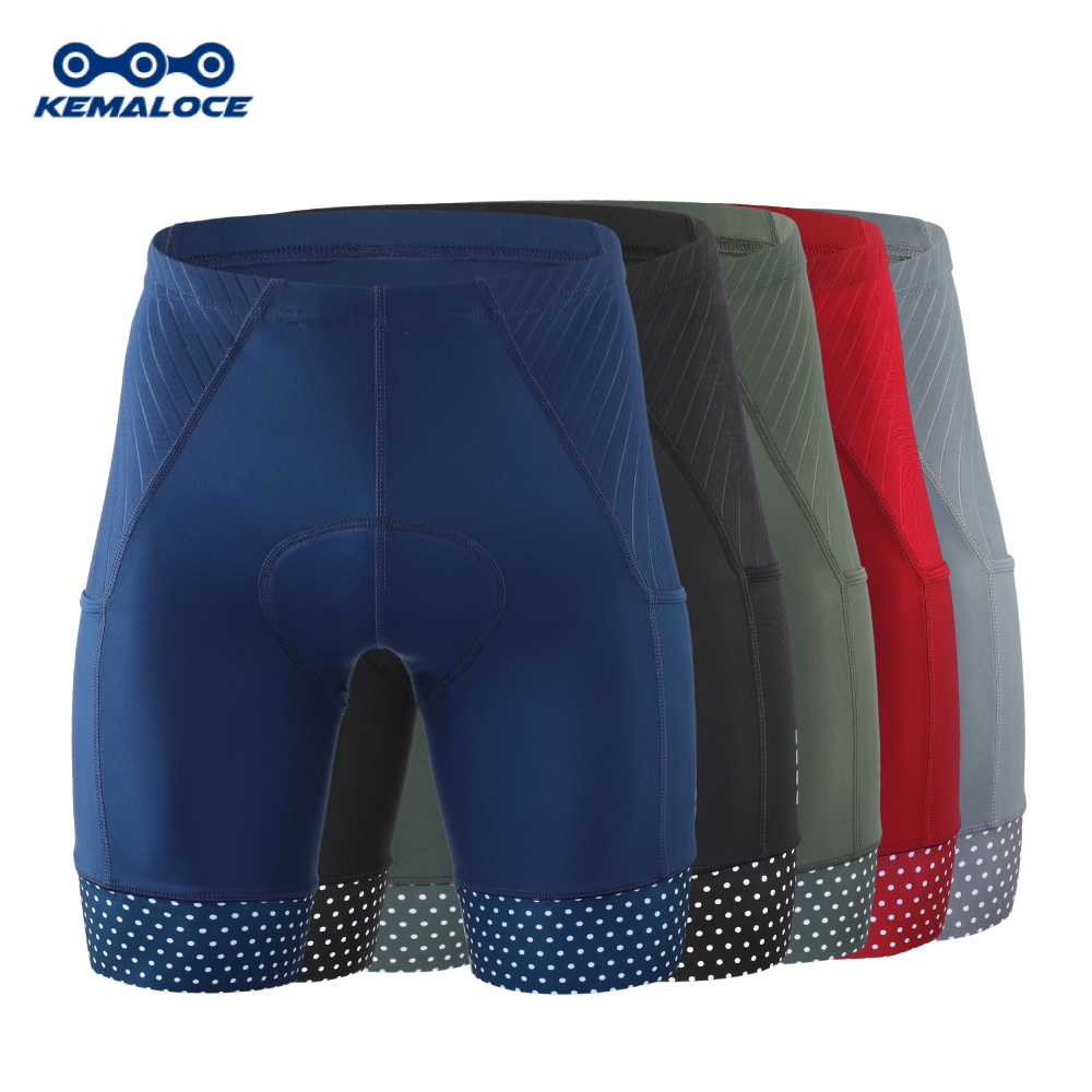 Padded Cycling Shorts 5D Gel - KEMALOCE Celana Pendek Bersepeda Pria Celana