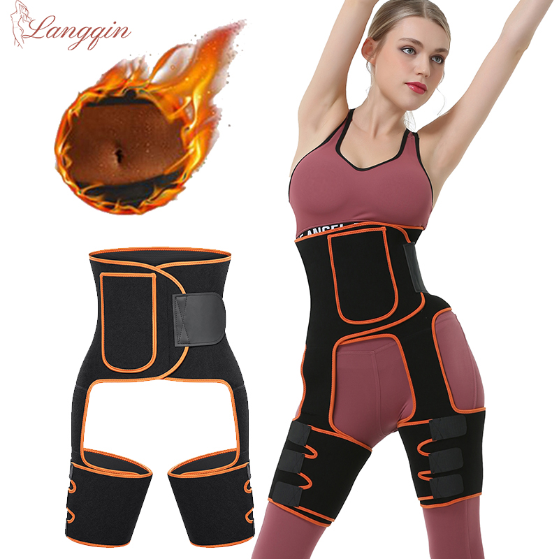 Sweat Waist Trainer Belt Neoprene - Sabuk pelangsing pembakar lemak Sauna, ikat