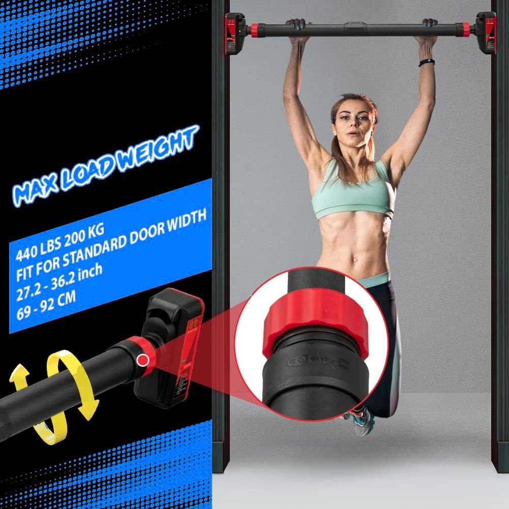 Door Pull Up Bar No Screw - Pull Up Bar yang Dapat Disesuaikan