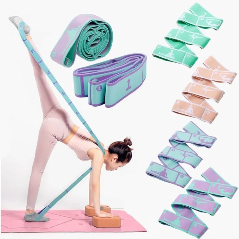 Pilates Bar Kit With Resistance Bands - Pita Resistensi Yoga Elastis Sabuk Peregangan