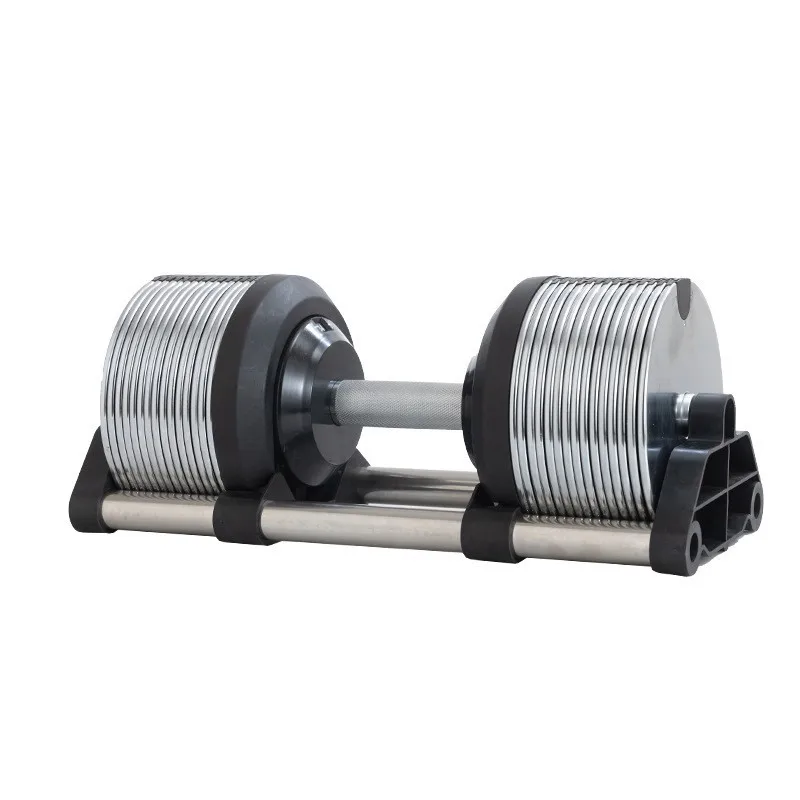 Adjustable Dumbbell Pair 40Kg - Dumbbell Stainless Steel yang Dapat Disesuaikan,