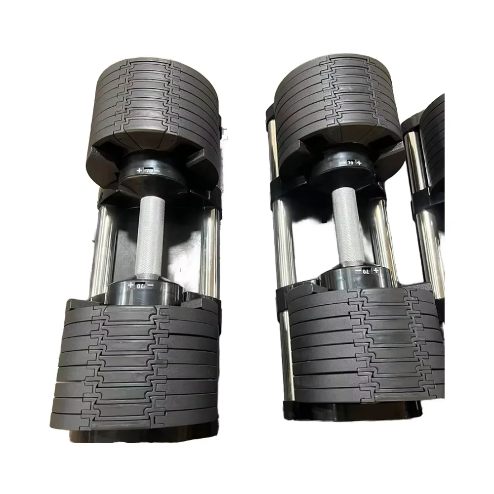 Adjustable Dumbbell Pair 40Kg - Dumbbell Bebas Berat yang Dapat Disesuaikan