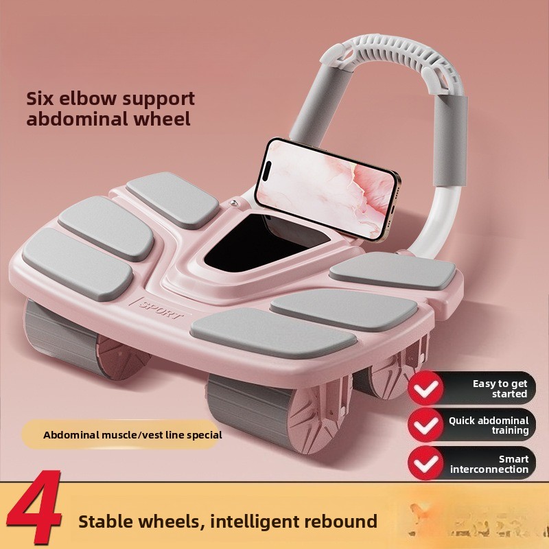 Alat Bantu Olahraga Perut Stom - Ab Roller Wheel With Elbow Support ulasan dan harga
