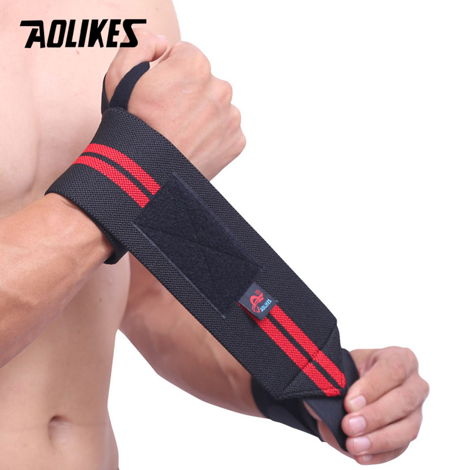 AOLIKES tali pengikat pergelan - Wrist Wraps Weightlifting Support ulasan dan harga