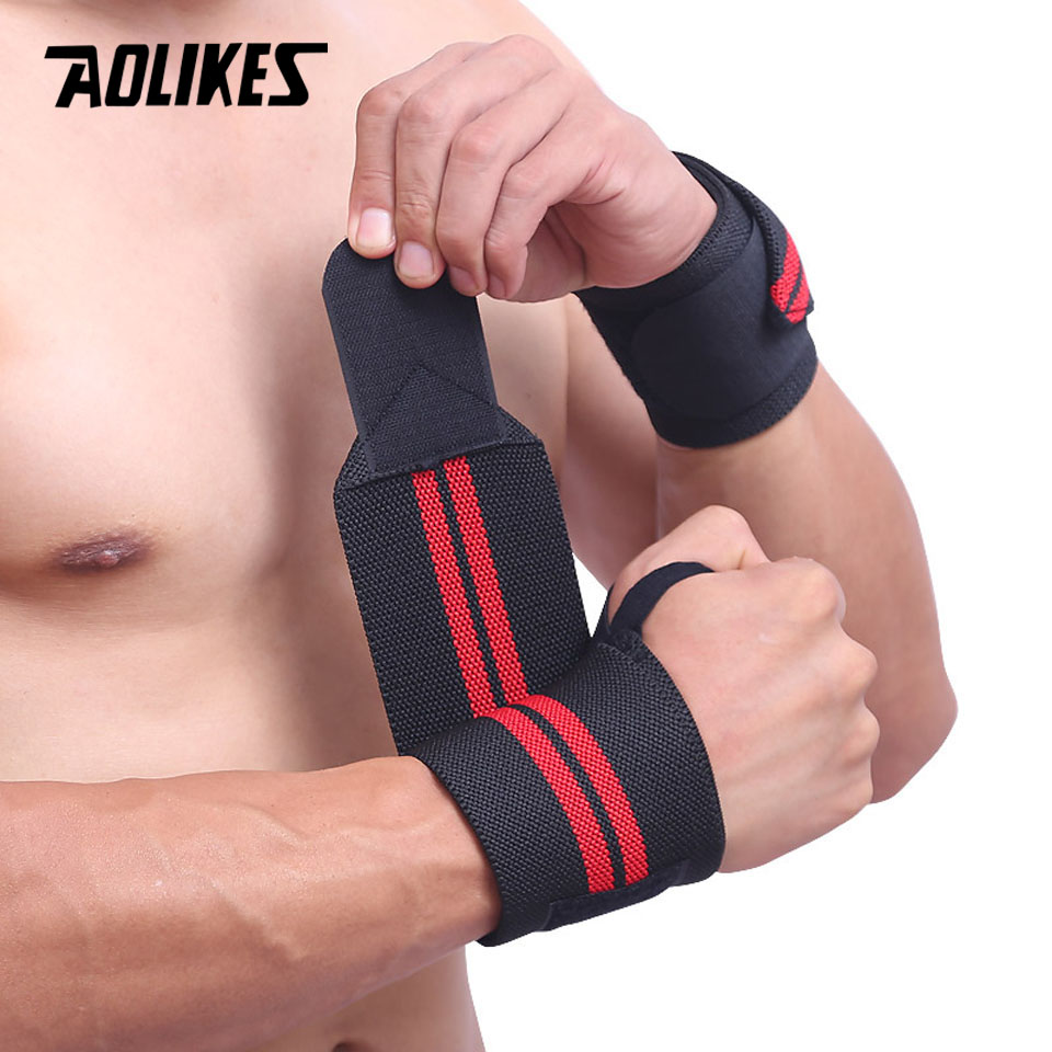 AOLIKES tali pengikat pergelan - Wrist Wraps Weightlifting Support ulasan dan harga