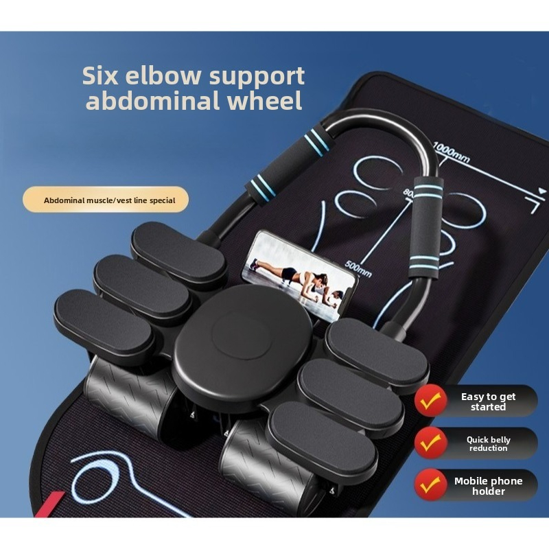 Alat Olahraga Perut Empat Roda - Ab Roller Wheel With Elbow Support ulasan dan harga