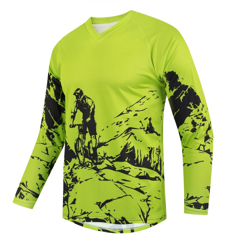 Kaos Olahraga Lengan Panjang P - Cycling ulasan dan harga