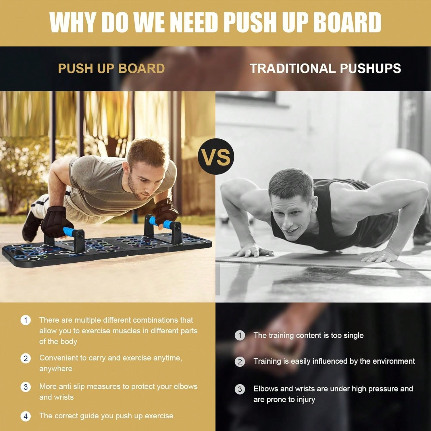 Sistem Papan Push-Up Lipat, St - Push Up Board Foldable Multi Function ulasan dan harga