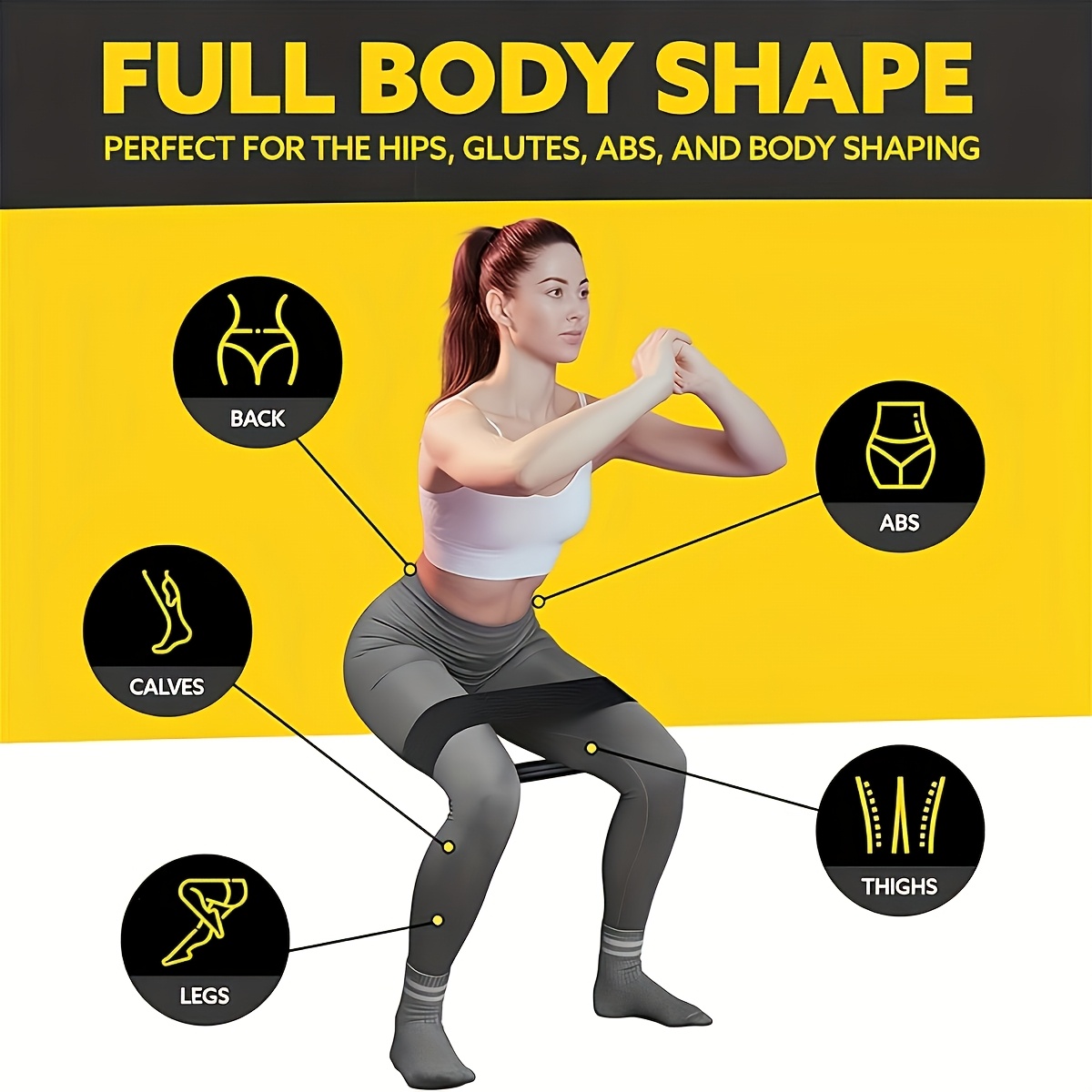 3PCS Set Tali Resistensi, Tali - Pilates Bar Kit With Resistance Bands ulasan dan harga