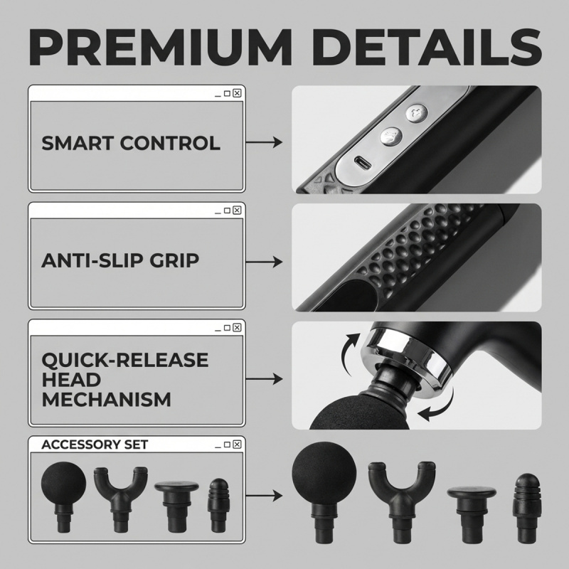 Pistol Pijat Otot Elektrik den - Electric Massage Gun Deep Tissue ulasan dan harga