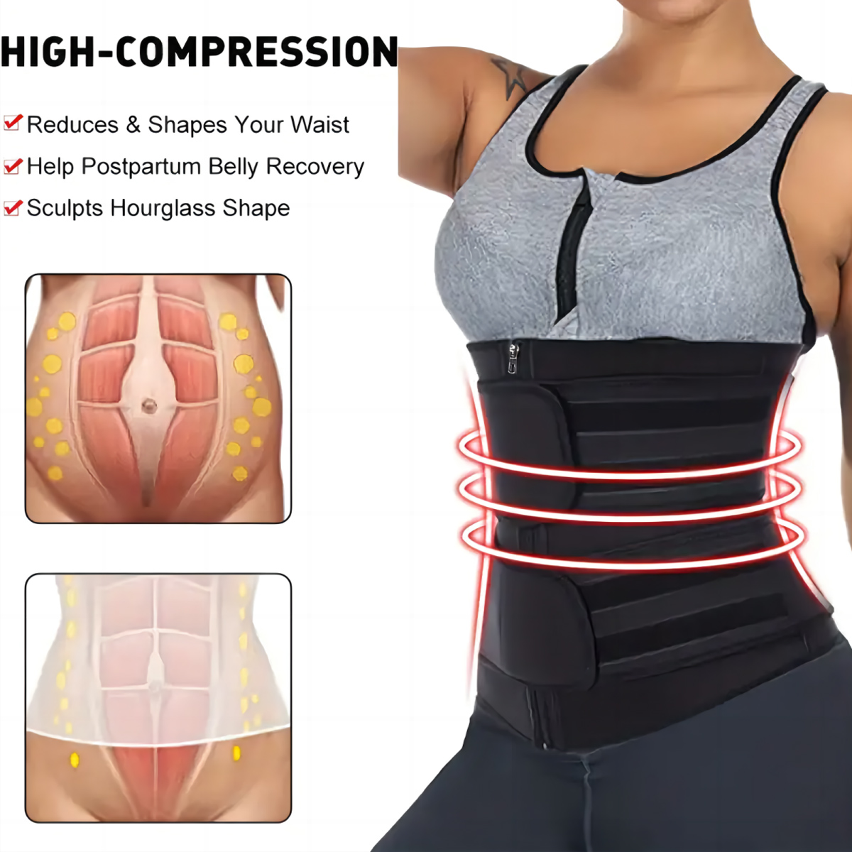 Sabuk Pelatih Pinggang Wanita  - Sweat Waist Trainer Belt Neoprene ulasan dan harga