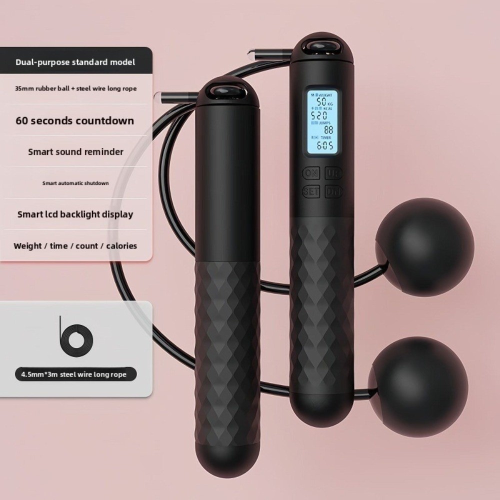 Tali Lompat Tanpa Kabel dengan - Smart Jump Rope Digital Counter ulasan dan harga