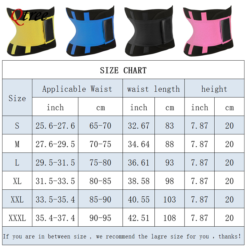 Qtree Korset Pelangsing Pingga - Sweat Waist Trainer Belt Neoprene ulasan dan harga