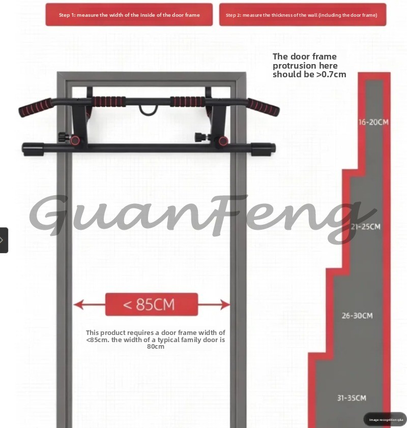 Batang Latihan Pull-Up Tanpa S - Door Pull Up Bar No Screw ulasan dan harga