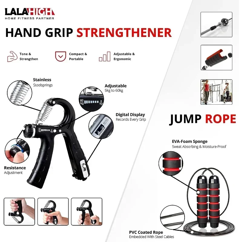 Set Papan Push Up Multifungsi  - Pilates Bar Kit With Resistance Bands ulasan dan harga