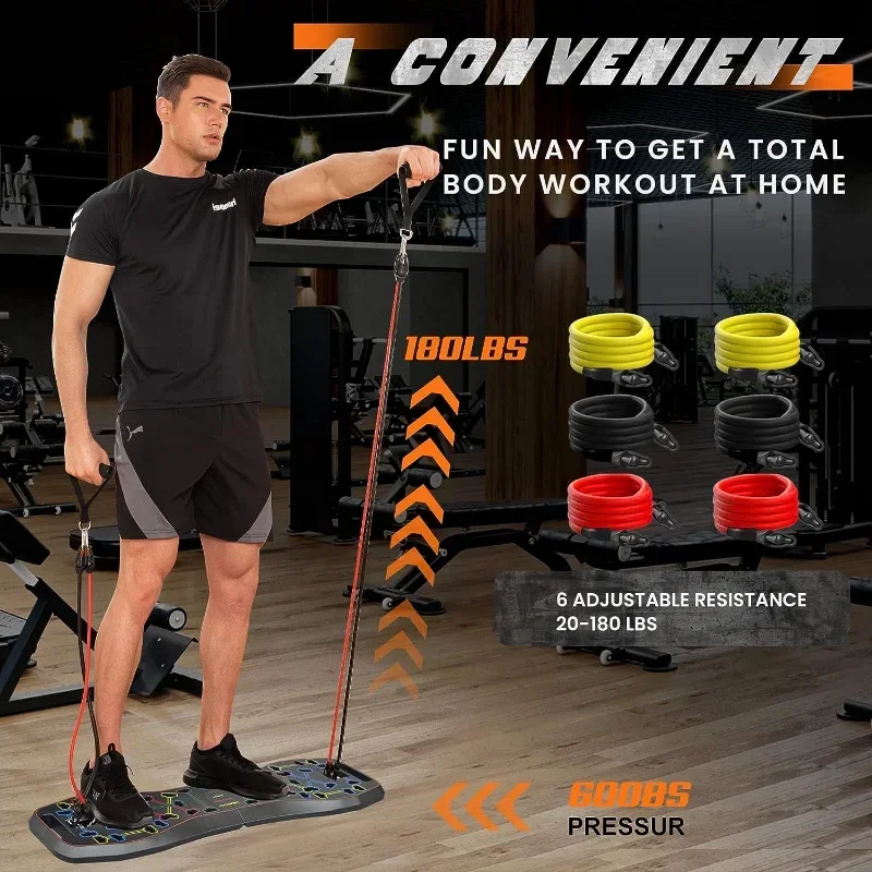 Set Papan Push Up Multifungsi  - Pilates Bar Kit With Resistance Bands ulasan dan harga