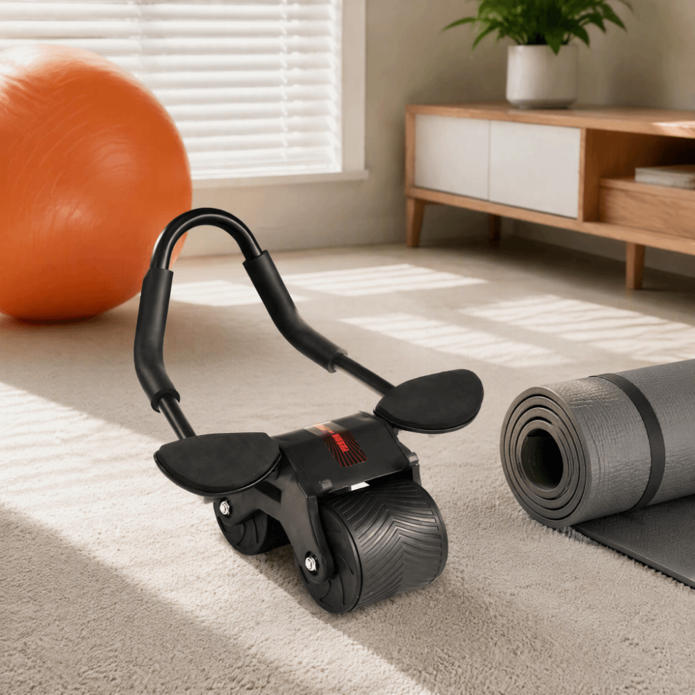 Roda Ab Roller Otomatis yang D - Ab Roller Wheel With Elbow Support ulasan dan harga