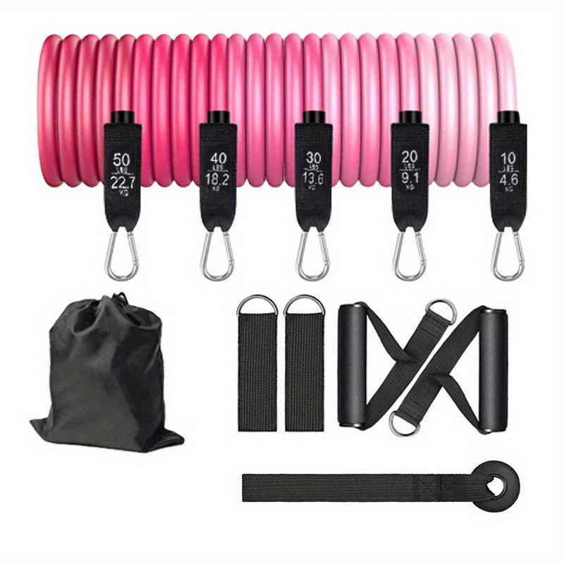 Set 11 Pcs Bar Pilates yang Di - Pilates Bar Kit With Resistance Bands ulasan dan harga