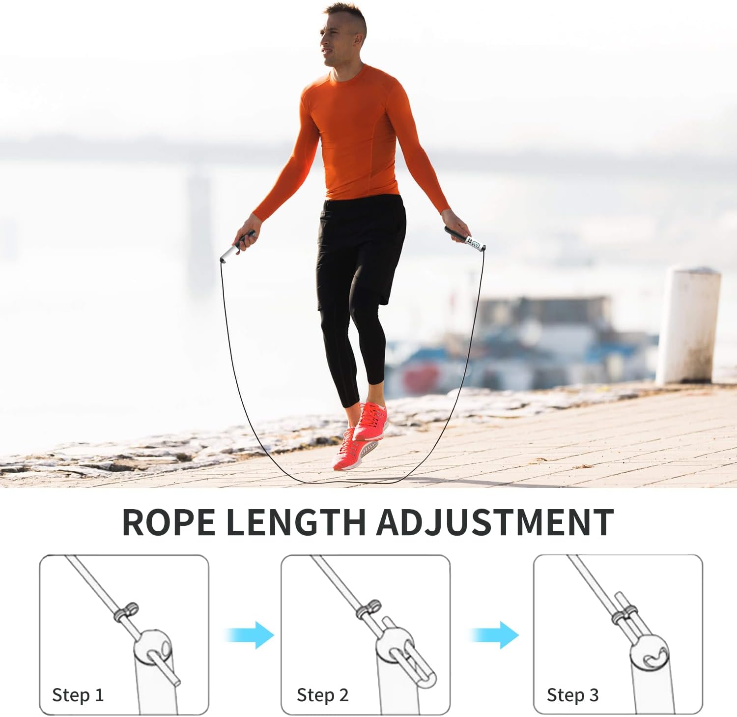 Tali Skipping Tanpa Kabel 6cm  - Smart Jump Rope Digital Counter ulasan dan harga