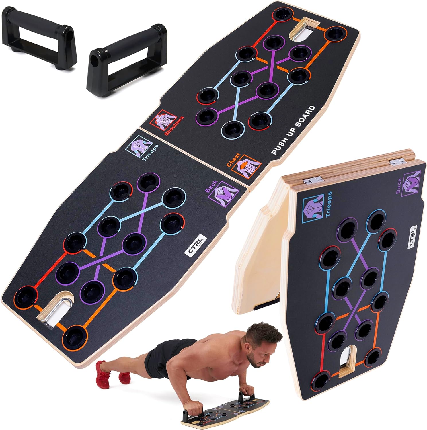 Papan Push Up Kayu Lipat Multi - Push Up Board Foldable Multi Function ulasan dan harga