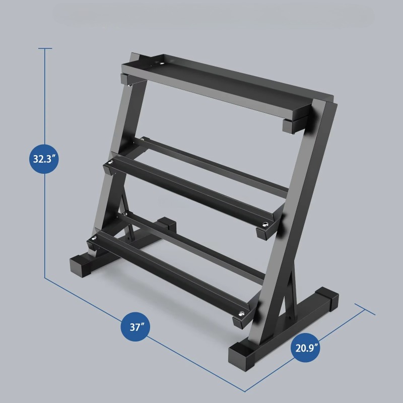 Rak Penyimpanan Dumbbell 3 Tin - Fitness Equipment ulasan dan harga