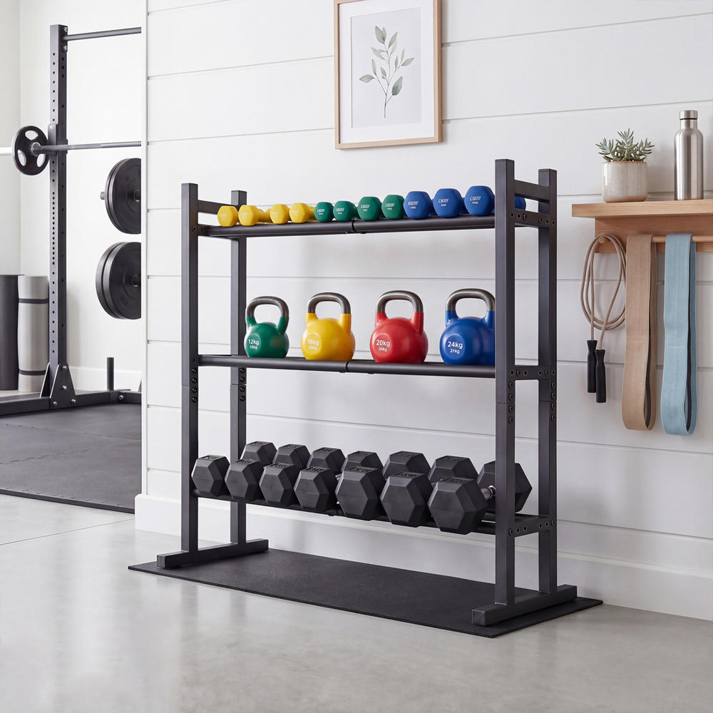 Rak Dumbbell 3 Tingkat Heavy D - Fitness Equipment ulasan dan harga