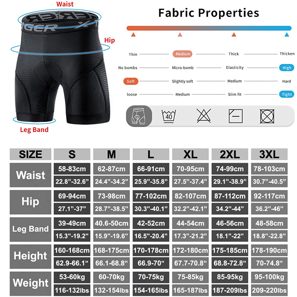 Celana Dalam Bersepeda Pria X- - Padded Cycling Shorts 5D Gel ulasan dan harga
