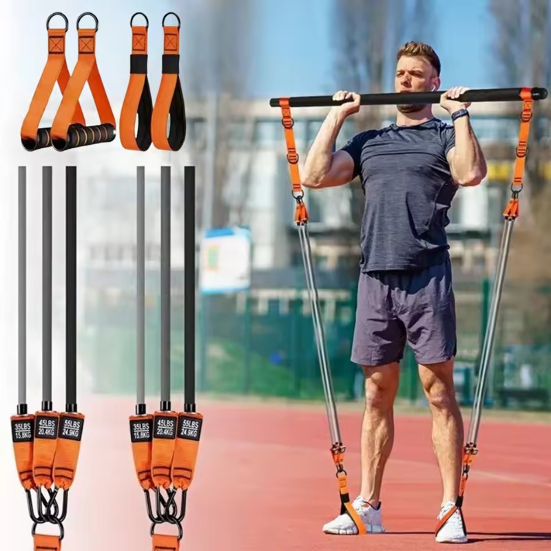Kit Bar Pilates dengan Resista - Pilates Bar Kit With Resistance Bands ulasan dan harga