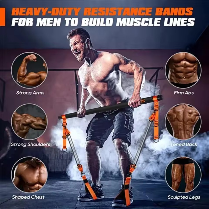 Kit Bar Pilates dengan Resista - Pilates Bar Kit With Resistance Bands ulasan dan harga