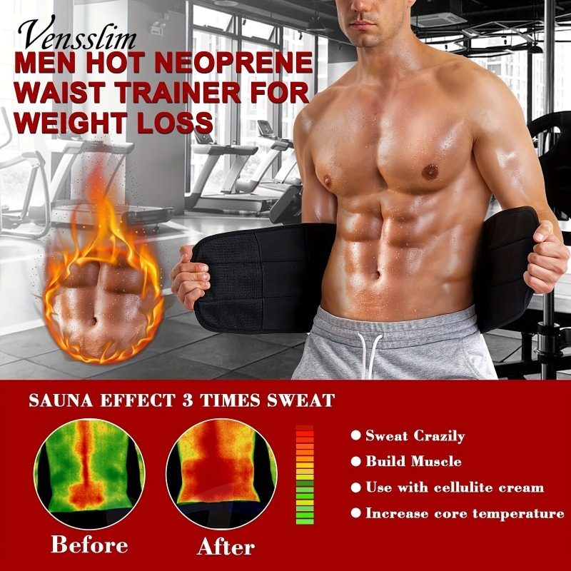 Vensslim korset pelangsing pri - Sweat Waist Trainer Belt Neoprene ulasan dan harga