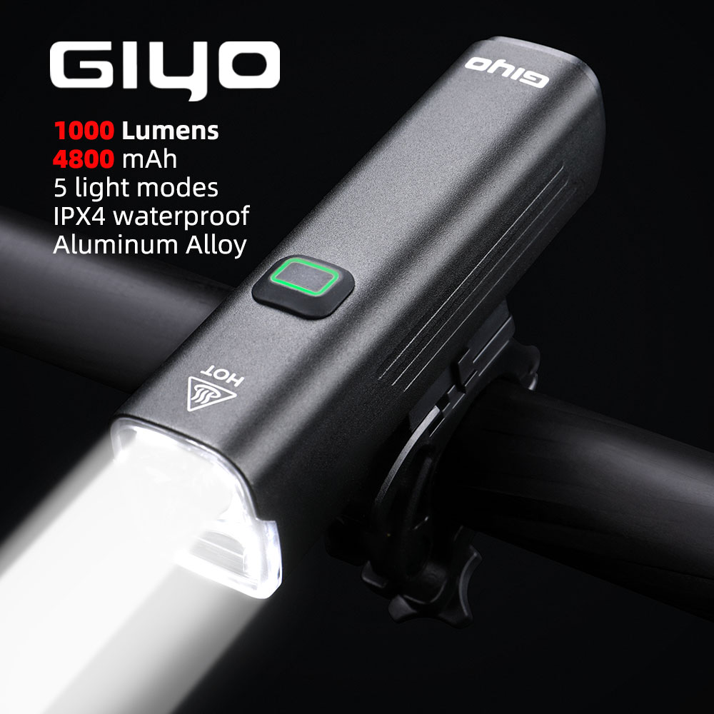 GIYO Lampu Sepeda 1000 Lumen U - Rechargeable Bicycle Headlight 1000 Lumen ulasan dan harga