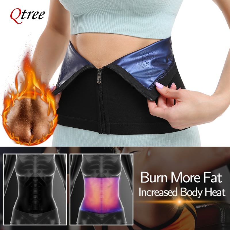 Qtree sabuk pelangsing pembent - Sweat Waist Trainer Belt Neoprene ulasan dan harga