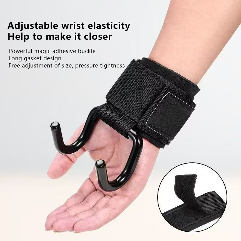 2PCS Pegangan Angkat Beban den - Wrist Wraps Weightlifting Support ulasan dan harga