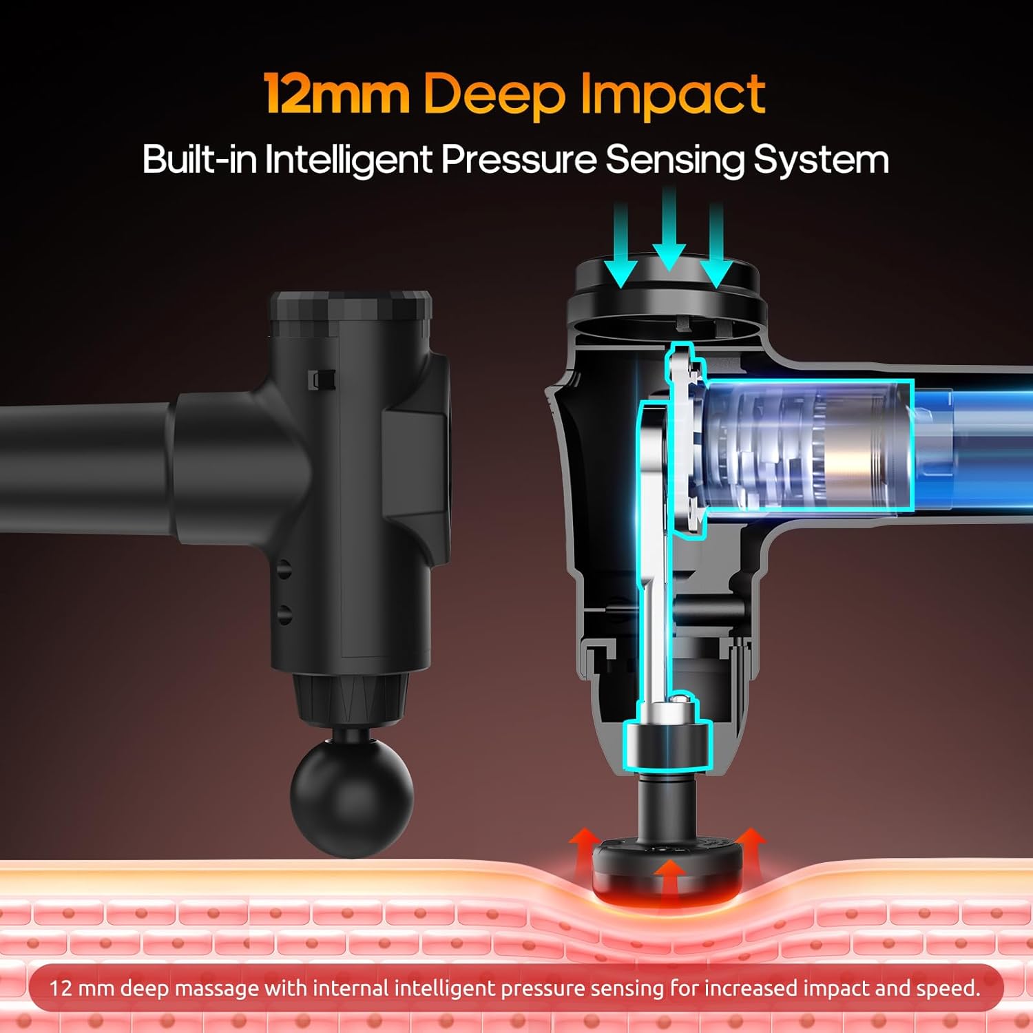 LINGTENG Deep Tissue Massage G - Electric Massage Gun Deep Tissue ulasan dan harga