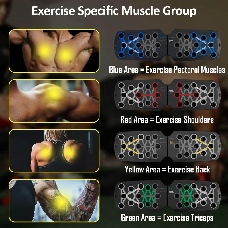 Papan Push Up Lipat dengan Tal - Push Up Board Foldable Multi Function ulasan dan harga